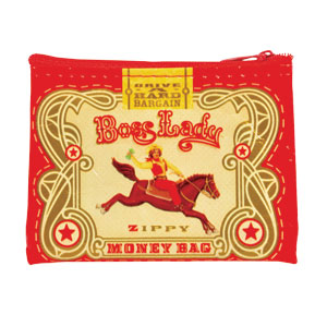 blueq BOSS LADY coin purse, $3.99, at BlueQ.
