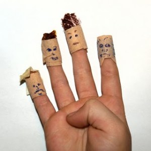 Bandaid puppets