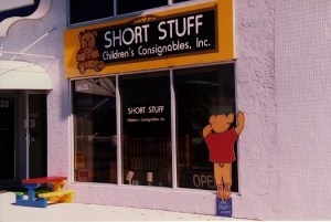 Peekaboo! There's a resale shop in there!