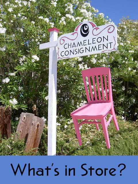 Cute consignment sign If you click, you go there. Beware racing Beetles.