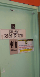 Shabby signage and messy paint job = dusty musty