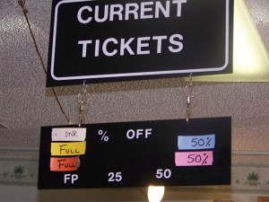 More bad markdown signage in a consignment, thrift, or resale price.