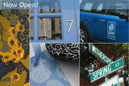 A smart way one consignment shop has of fixeing her shop's location in people's minds.