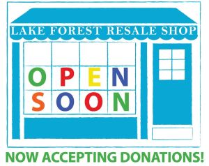 Thrift shop pre-opening logo