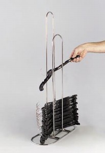 Hanger stacker for consignment, thrift, resale stores