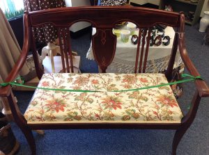 Roping it off: don't even think of sitting here