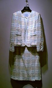 Lovely resale suit shown in a bad light