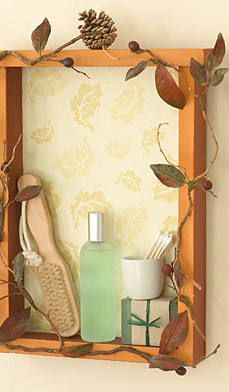 rustic shelf display idea from TGtbT.com