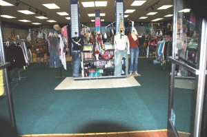 Swing shops set the mood, from your entrance in