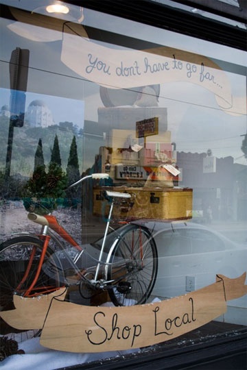 You don't have to go far... Shop Local on your bike!