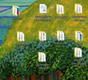 What the upper-right of my PC desktop looks like