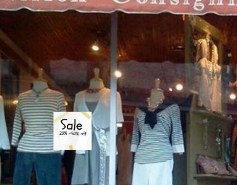 This sale su\ign isn/t going to draw shoppers in. See what Auntie Kate has to suggest, instead, on her blog.