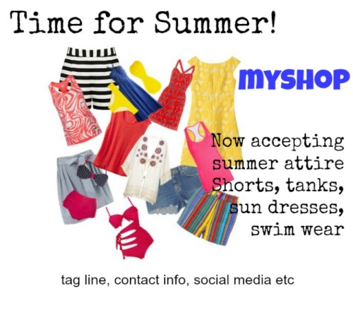 Consignment shop "now accepting" sample from TGtbT.com