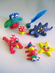 Animals made of play dough. Would your resale customers like a recipe?