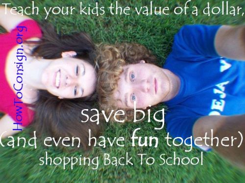 Teach your kids how to shop resale