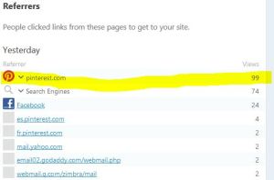 Where are my potentisl customers coming from? Pinterest!