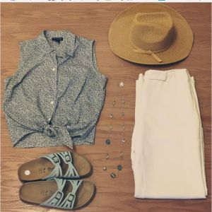 Sweet consignment shop summer outfit