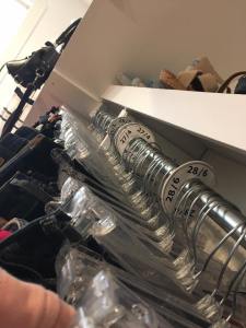 Jeans size markers at Found in Canada