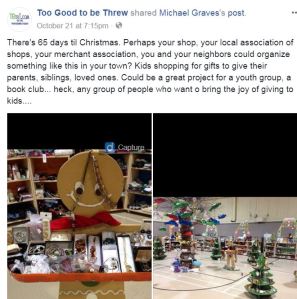 Secret Santa shopping event