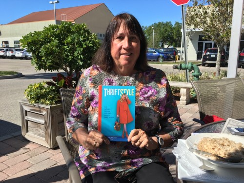 Author of Thriftstyle, Peggy Engel, at breakfast with Kate Holmes, author of Too Good to be Threw, in Sarasota FL March 2018