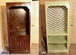 Before-&-after shots help potential buyers see... the potential... in an old armoire. Check out TGtbT's Pinterest Boards for more ideas.