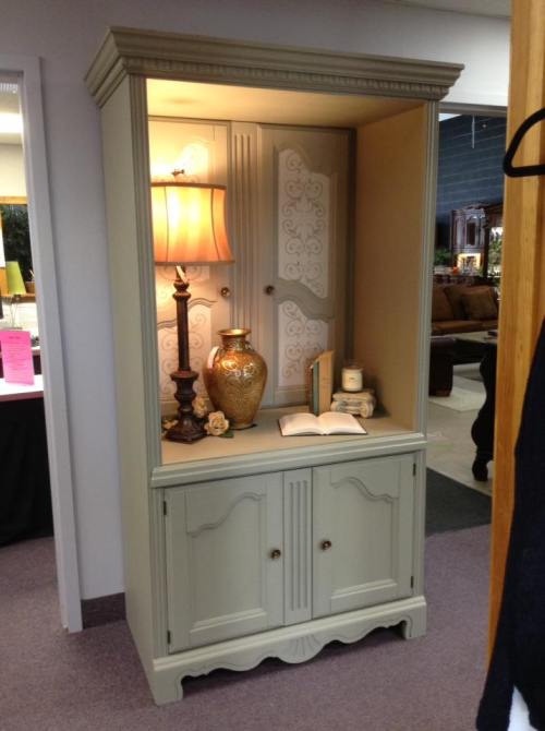 Old TV armoire turned into a desirable piece as seen on TGtbT.blog